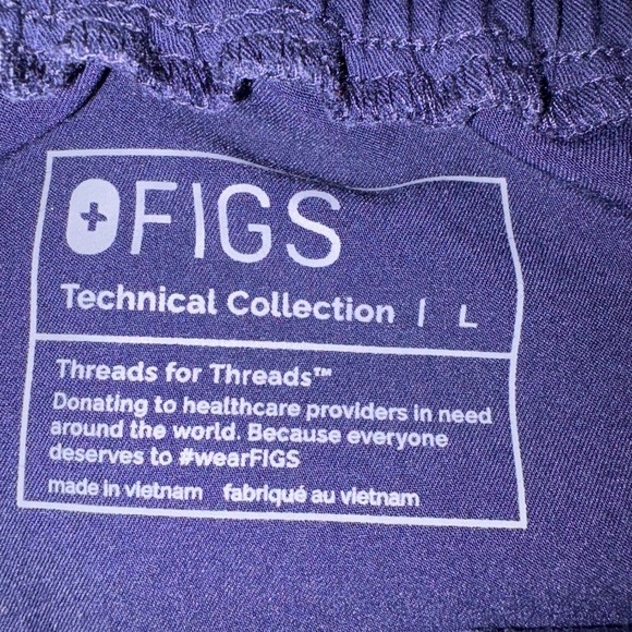 FIGS‎ Technical Collection Navy Blue Scrub Pants Women's Size L - Picture 5 of 6